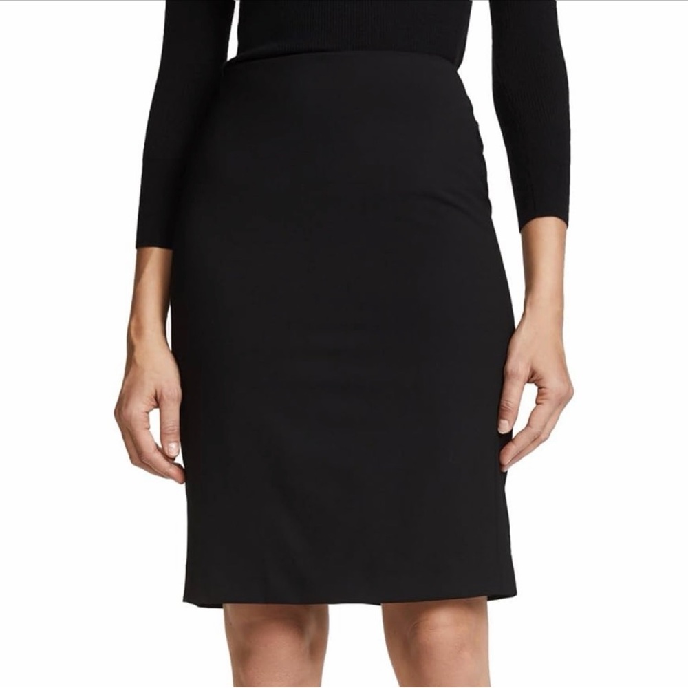Theory Pencil Edition Black Stretch Pencil Skirt Size 2
